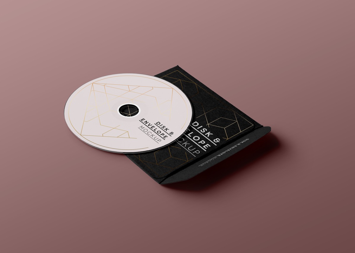 Simple And Timeless Polygonal Disk Label