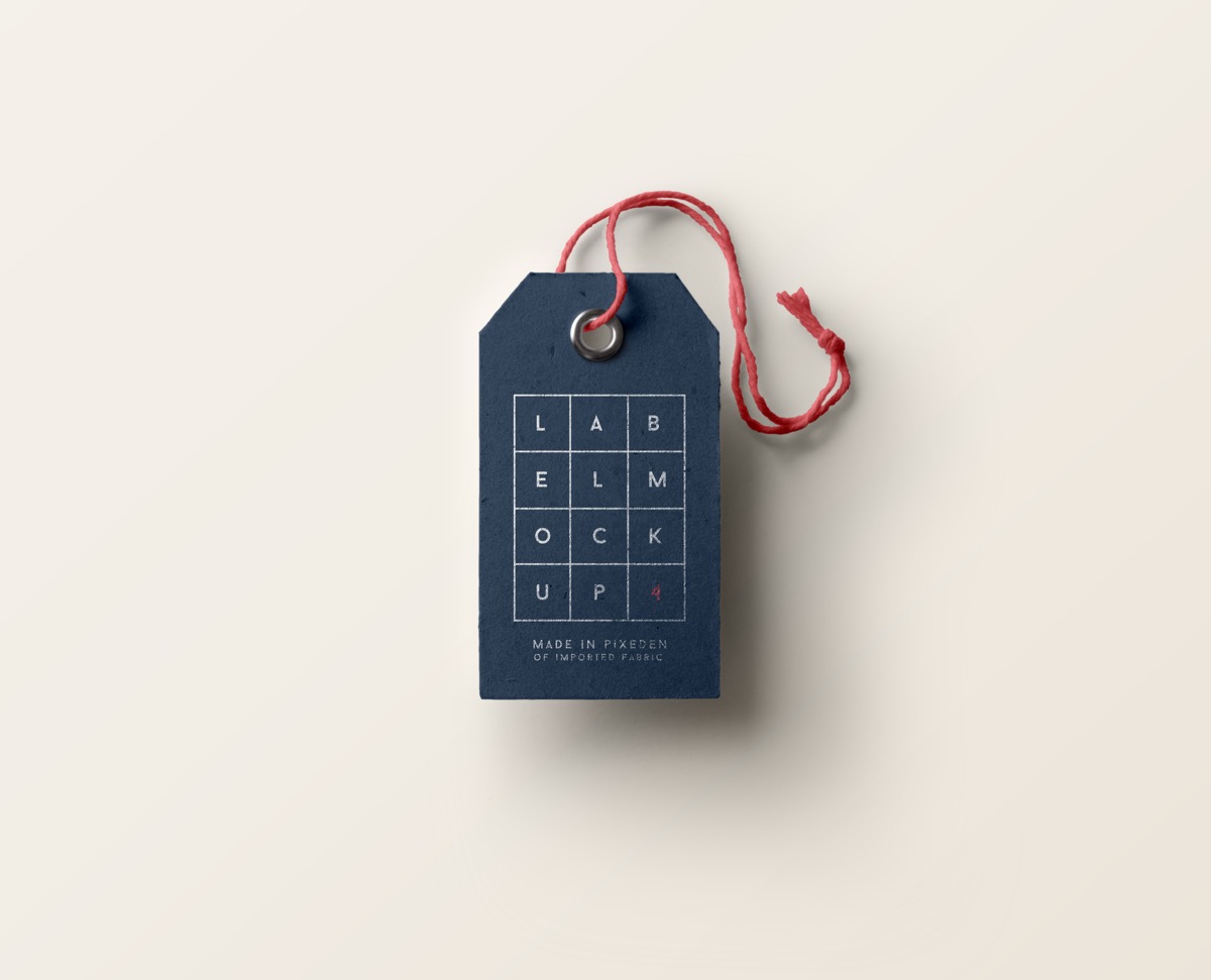Grid Pattern Product And Clothing Tag